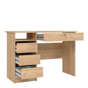 Function Plus 4 Drawer Desk Handleless Drawer in Jackson – Hickory Oak – image 5