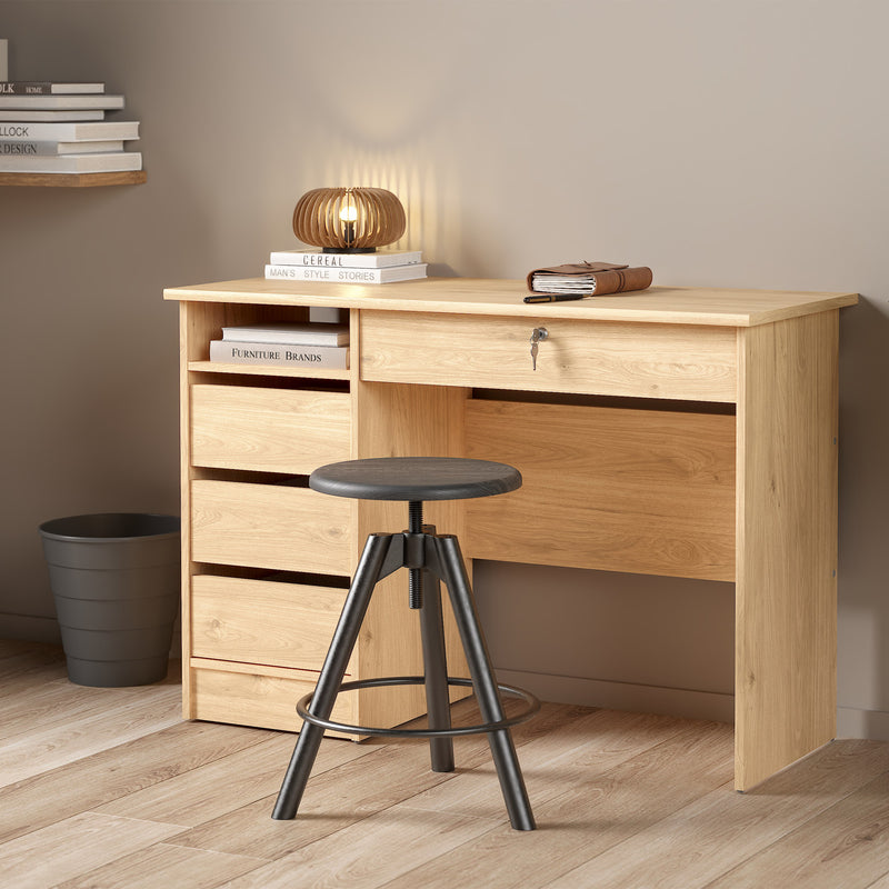 Function Plus 4 Drawer Desk Handleless Drawer in Jackson – Hickory Oak – image 6