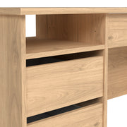 Function Plus 4 Drawer Desk Handleless Drawer in Jackson – Hickory Oak – image 7
