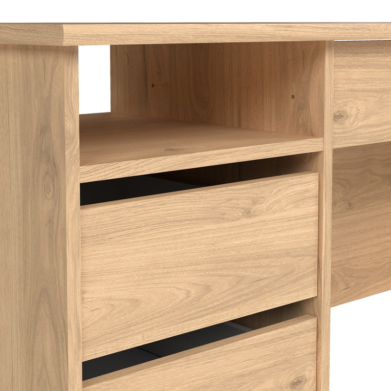 Function Plus 4 Drawer Desk Handleless Drawer in Jackson – Hickory Oak – image 7