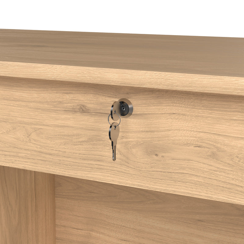 Function Plus 4 Drawer Desk Handleless Drawer in Jackson – Hickory Oak – image 8