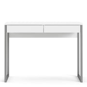 Function Plus Desk 2 Drawers In Jackson – White – image 2