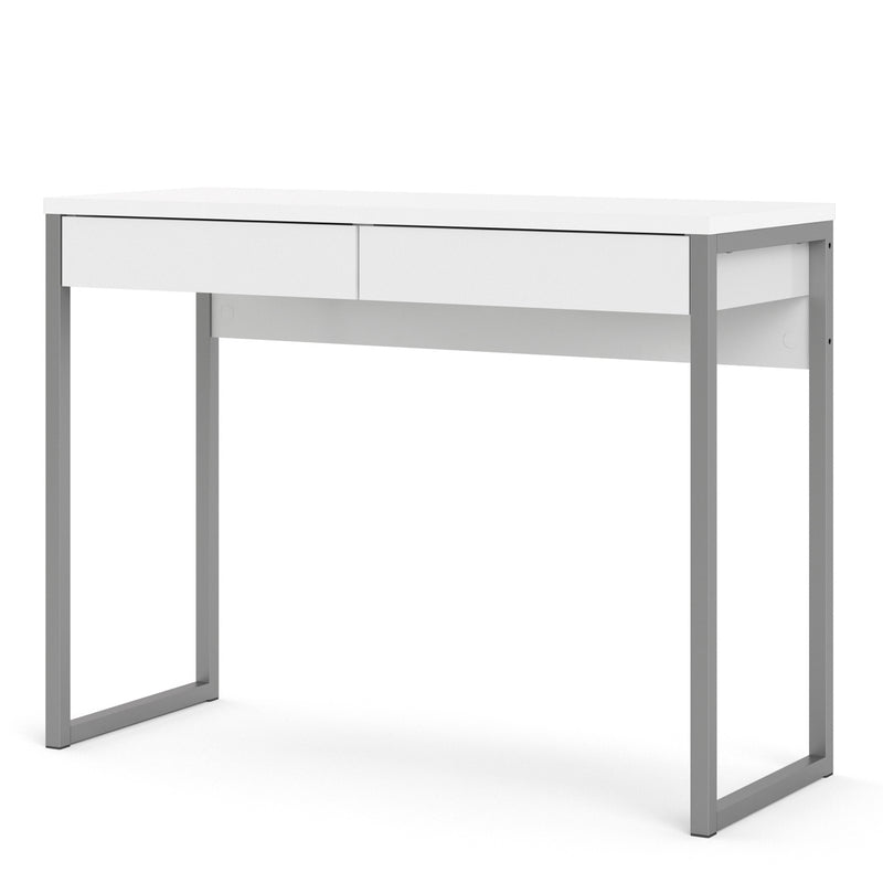 Function Plus Desk 2 Drawers In Jackson – White – image 3