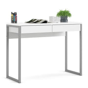 Function Plus Desk 2 Drawers In Jackson – White – image 6