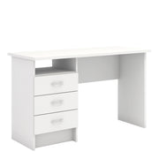 Function Plus Desk 3 Drawers – White – image 1