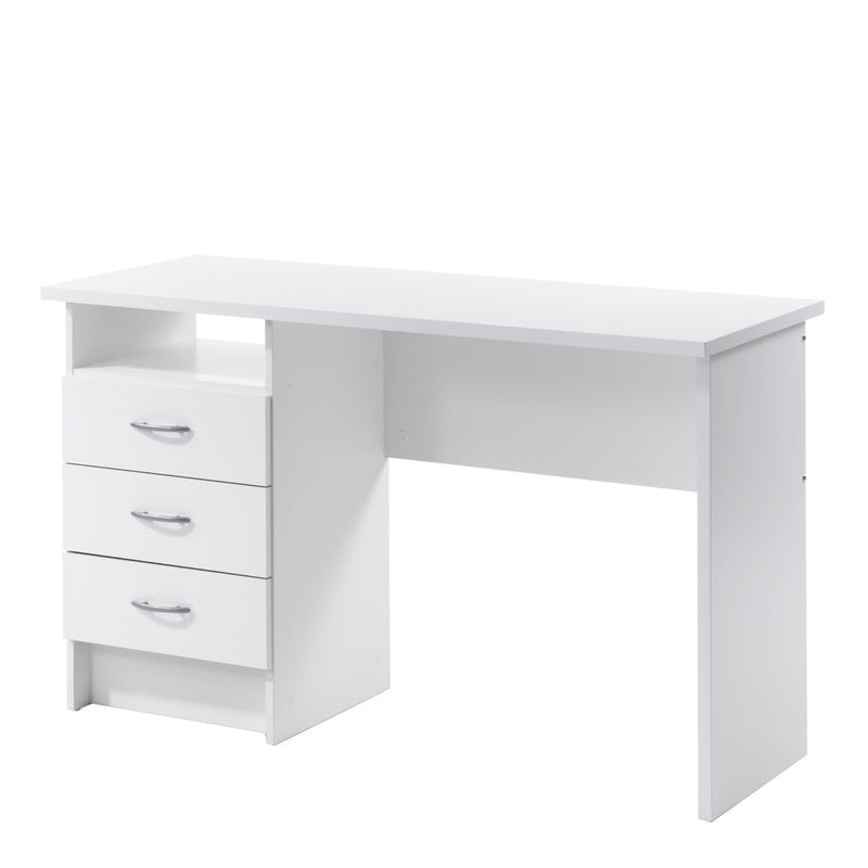Function Plus Desk 3 Drawers – White – image 3
