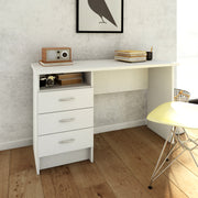 Function Plus Desk 3 Drawers – White – image 5