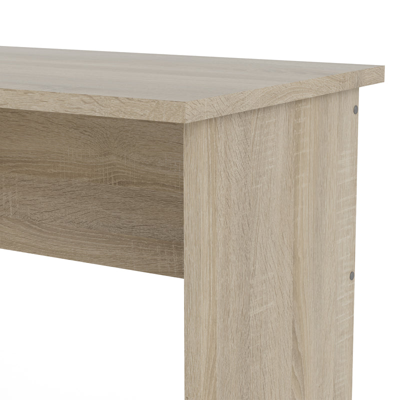 Function Plus Oak Desk 3 White Drawers – image 9