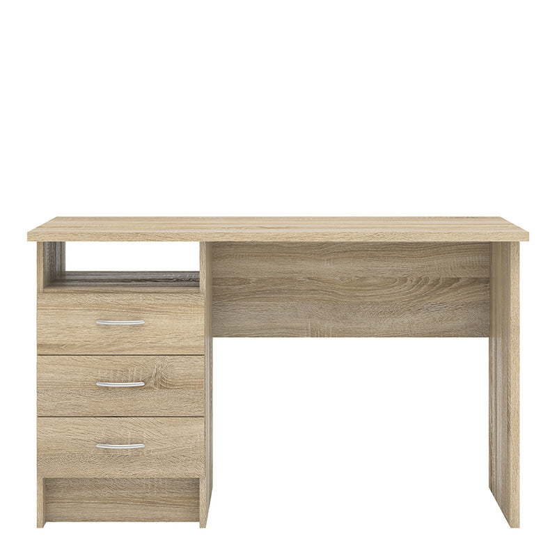 Function Plus Desk 3 Drawers – Oak – image 2