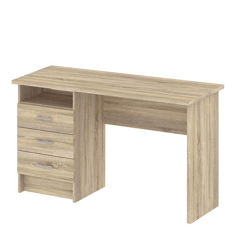 Function Plus Desk 3 Drawers – Oak – image 3