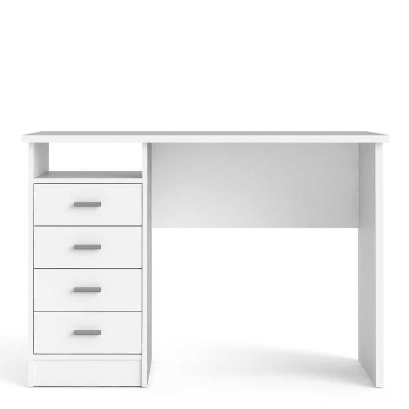 Function Plus 4 Drawer Desk – White – image 2