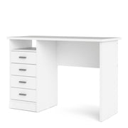 Function Plus 4 Drawer Desk – White – image 3