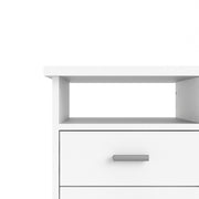 Function Plus 4 Drawer Desk – White – image 7