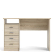Function Plus 4 Drawer Desk – Oak – image 2