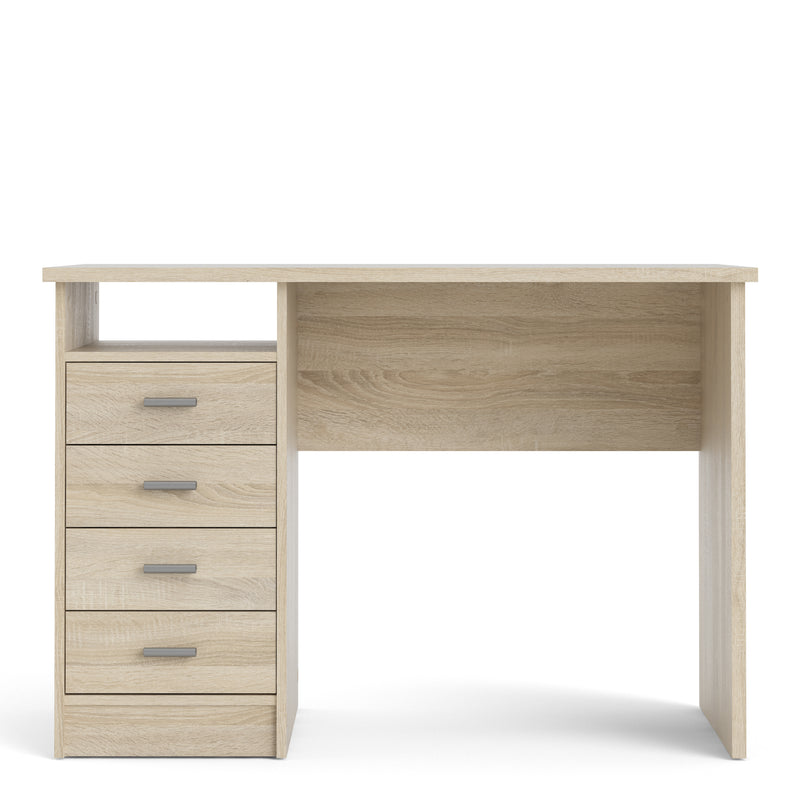 Function Plus 4 Drawer Desk – Oak – image 2