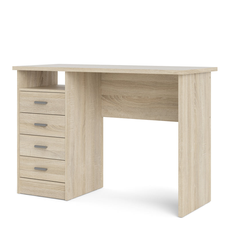 Function Plus 4 Drawer Desk – Oak – image 3