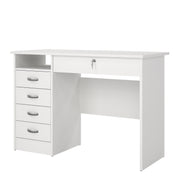 Function Plus Desk 5 Drawers – White – image 3