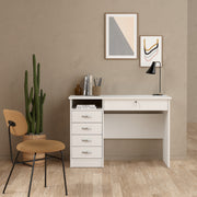 Function Plus Desk 5 Drawers – White – image 5