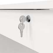 Function Plus Desk 5 Drawers – White – image 7