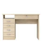 Function Plus Desk 5 Drawers – Oak – image 2
