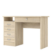 Function Plus Desk 5 Drawers – Oak – image 3