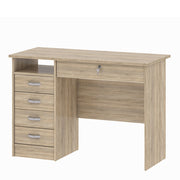 Function Plus Desk 5 Drawers – Oak – image 4