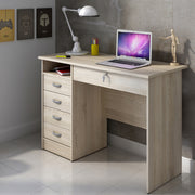 Function Plus Desk 5 Drawers – Oak – image 7