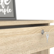 Function Plus Desk 5 Drawers – Oak – image 9