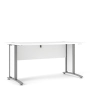 Prima Desk with Steel Legs – White – image 1
