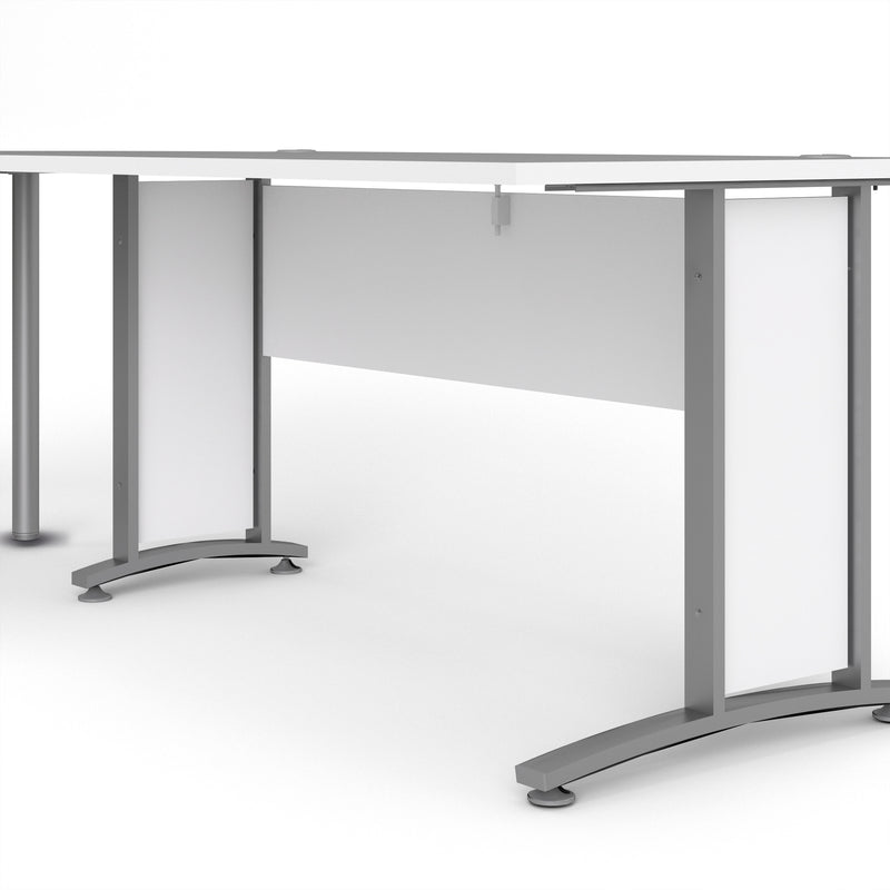 Prima Desk with Steel Legs – White – image 10