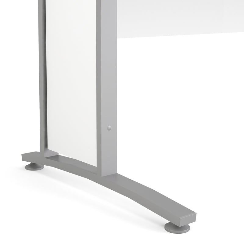 Prima Desk with Steel Legs – White – image 12