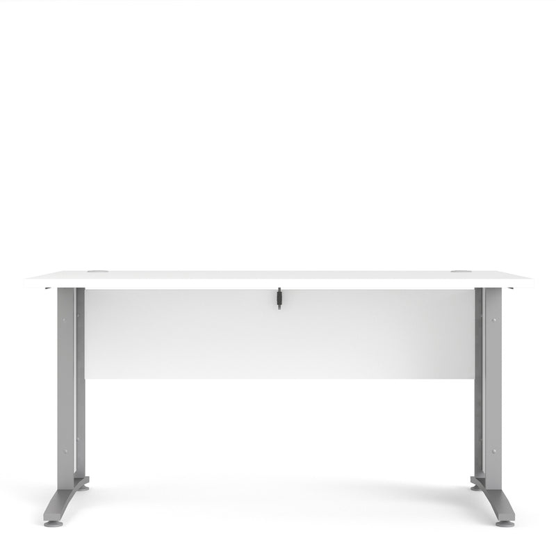 Prima Desk with Steel Legs – White – image 2