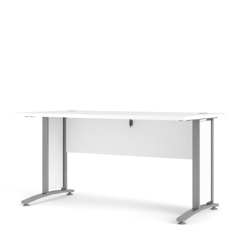 Prima Desk with Steel Legs – White – image 3