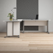 Prima Desk with Steel Legs – White – image 8