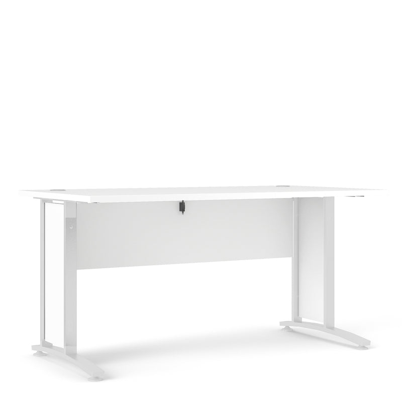 Prima Desk with Legs – White – image 1