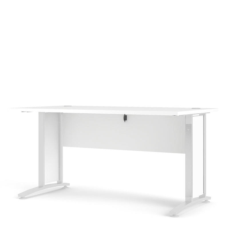 Prima Desk with Legs – White – image 2