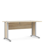Prima Desk with Steel Legs – Oak – image 1