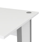 Prima Desk Woodgrain with Steel Legs – White – image 8
