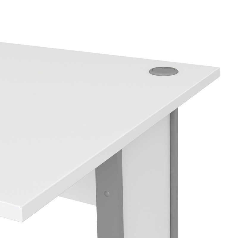 Prima Desk Woodgrain with Steel Legs – White – image 8