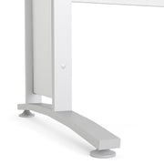 Prima Desk Woodgrain with Legs – White – image 6
