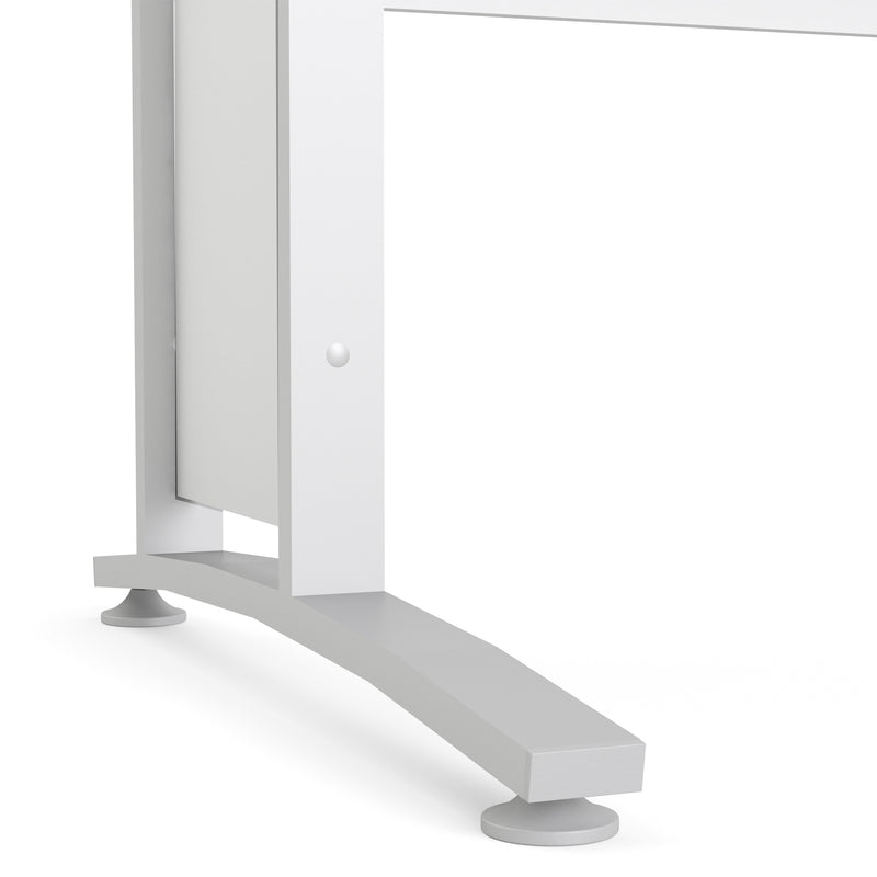 Prima Desk Woodgrain with Legs – White – image 6