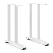 Prima Desk Woodgrain with Legs – White – image 7