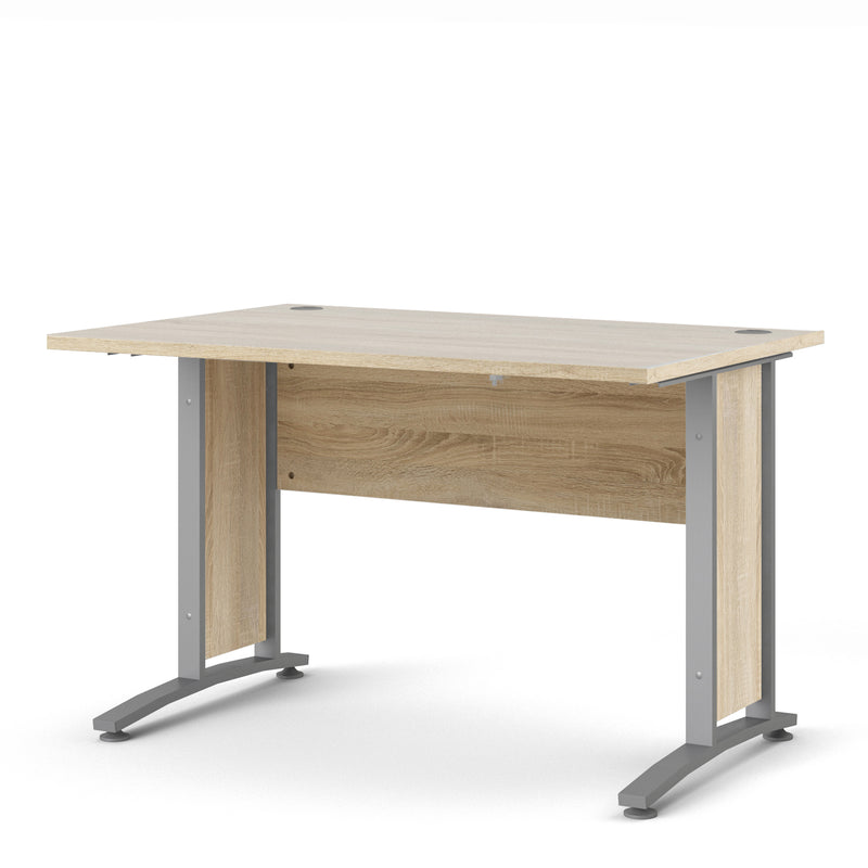 Prima Desk Woodgrain with Steel Legs – Oak – image 2