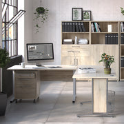 Prima Desk Woodgrain with Steel Legs – Oak – image 3