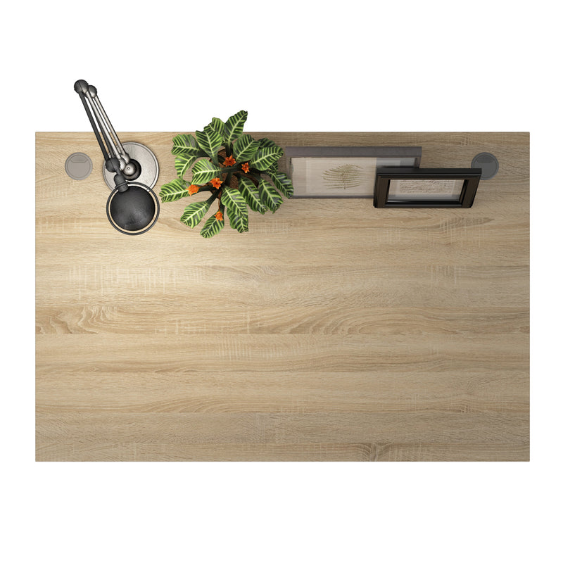 Prima Desk Woodgrain with Legs – Oak – image 4