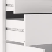 Prima Bookcase 3 Shelves with 2 Drawers 2 Doors – White – image 8