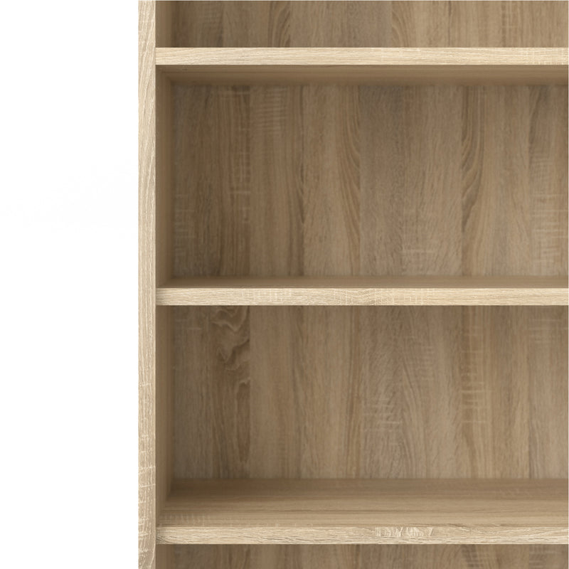 Prima Bookcase 3 Shelves with 2 Drawers 2 Doors – Oak – image 8