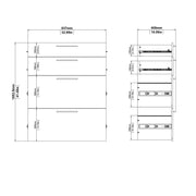 Prima Bookcase 2 Shelves With 2 Drawers 2 File Drawers – image 10
