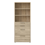 Prima Bookcase 2 Shelves With 2 Drawers 2 File Drawers – image 2