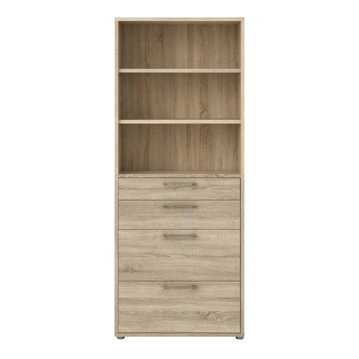 Prima Bookcase 2 Shelves With 2 Drawers 2 File Drawers – image 2